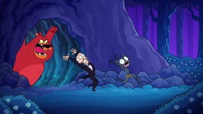 -[Catwoman meows]
-[bear growling] - Teen Titans Go!