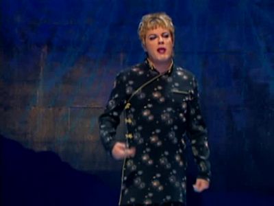'cause you know if women fall over wearing heels - Eddie Izzard: Dress to Kill