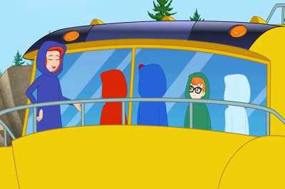 'Cause the sun's going down, the lights
aren't set up, and because monster! - The Magic School Bus Rides Again