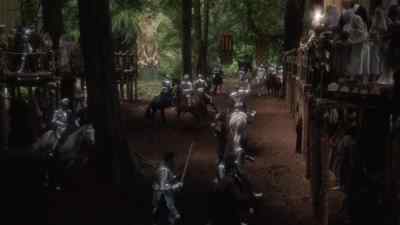- Cavalry!
- Lancelot, welcome. - Excalibur