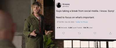 Celebrities announcing they're taking
a break from social media - Old Dads