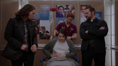 - Celine, you all right?
- He just kicked. - Chicago Med