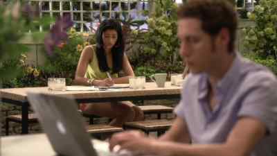 [cell phone chimes] - Royal Pains