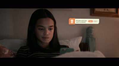 [cell phone chimes] - The Social Dilemma