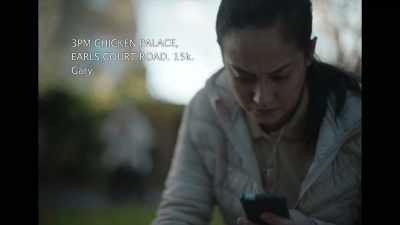 [cell phone vibrates] - Raging Grace
