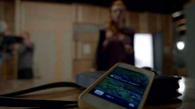 [cell phone vibrating] - Famous in Love