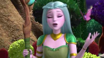 Certainly her appearing
in the human world
was not foreseen. - Barbie: A Touch of Magic