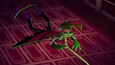 [chain clanks]
Oh, fuck! Nothing I, um... - Hazbin Hotel