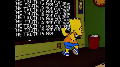 (chalk screeches) - The Simpsons