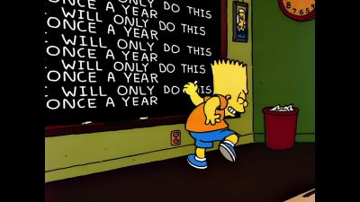 (chalk screeching) - The Simpsons