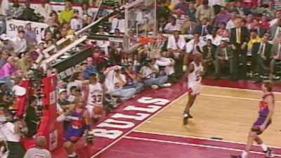 Chambers with a steal
and Barkley able to finish it off! - The Last Dance