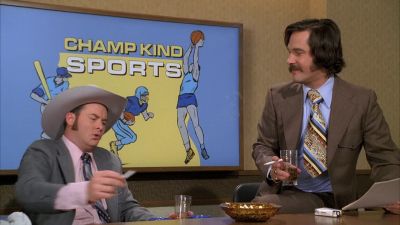 Champ did you get lucky last night - Wake Up, Ron Burgundy