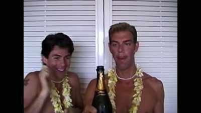 [champagne bottle pops] - Larger than Life: The Kevyn Aucoin Story