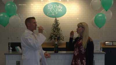 [Champagne flutes clink] - Merry Birthday, Happy Christmas