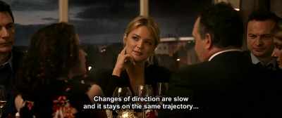 Changes of direction are slow
and it stays on the same trajectory... - Up for Love