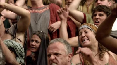 [chanting kill, kill...] - Spartacus