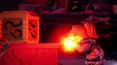 [chanting] "Leber-lox menoo-gala
het regalo. - LEGO Ninjago: Dragons Rising