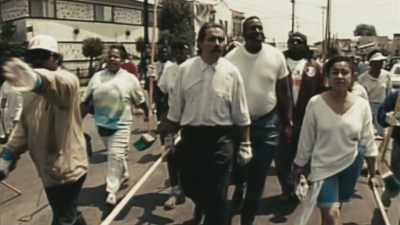 [CHANTING "STOP THE VIOLENCE"] - LA 92