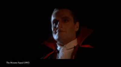 Characters who are meant to be Dracula,
Frankenstein, Creature from the Black Lagoon, - In Search of Darkness