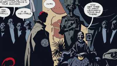 Characters start talking to
each other, and you're like, - Mike Mignola: Drawing Monsters