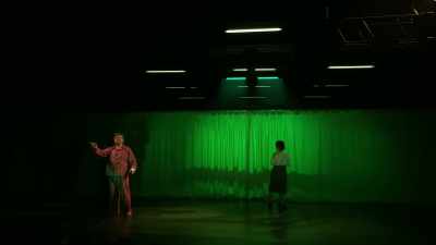 Charging about the place like...
like a rutting stag. - National Theatre Live: Nye