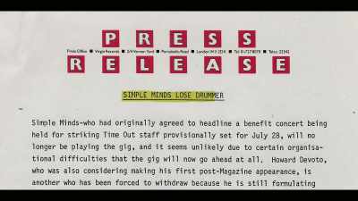 CHARLIE: Brian was
in a steady relationship first, - Simple Minds: Everything is Possible