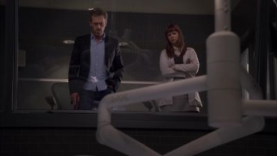 Chase: Rib spreader in place. - House