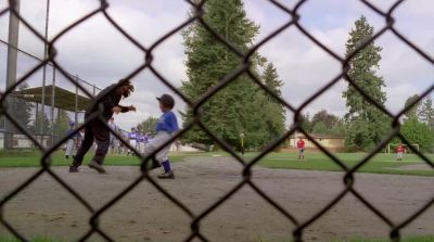 Chasing someone with a stick That's not baseball That's hockey - Air Buddies