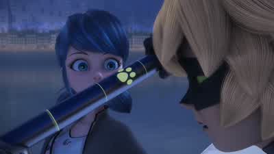 Chat Noir, mets-le à la verticale et allonge-le. - Miraculous: Tales of Ladybug & Cat Noir