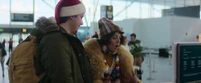 [check in assistant] Thank you.
[James gasps] - Your Christmas or Mine 2