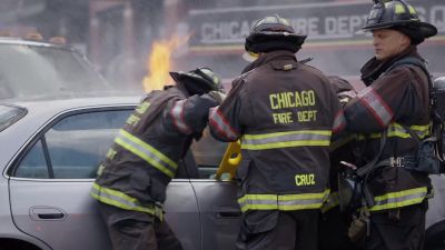 Check for lung sounds. - Chicago Fire