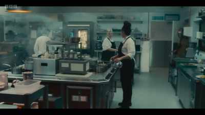 Check on, table eight - one scouse,
two cod, one pork. Yes, Chef. - Boiling Point