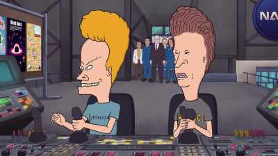 - Check this out, Butt-Head.
[whirring] - Beavis and Butt Head Do the Universe