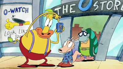 Check it out I got the new O Phone 8 - Rocko's Modern Life: Static Cling