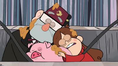 Check it out, that thing destroyed my vest. - Gravity Falls