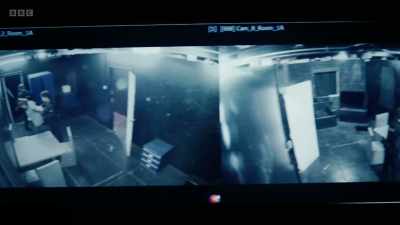 Checking adjacent room. - Blue Lights