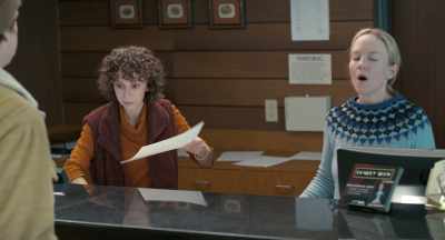 -Checking in?
-Yeah. Uh, Tim Fletcher
for two nights. - International Falls