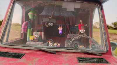 Cheeks family, detour to Galveston. - Saving Bikini Bottom: The Sandy Cheeks Movie