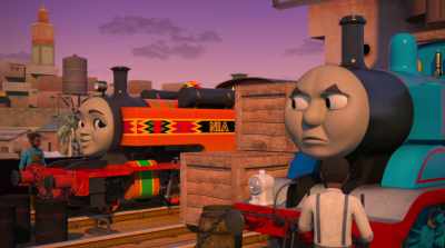 - Cheer up.
I'm coming with you, - Thomas & Friends: Big World! Big Adventures! The Movie