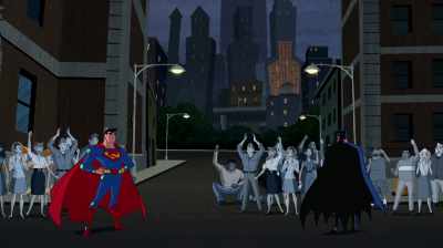- (CHEERING AND APPLAUDING)
- I am Batman! - Justice League Action