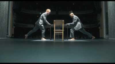 - (CHEERING AND APPLAUSE)
- Thank you. - David Byrne's American Utopia