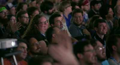 -[cheering]
-[commentator 1]
The crowd is going - Running with Speed