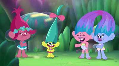 -[cheering]
-[dance music] - Trolls: The Beat Goes On!