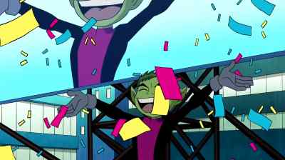 [cheering, girls chattering] - Teen Titans: Trouble in Tokyo