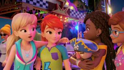 [CHEERING]
[LAUGHING] - LEGO Friends: Girls on a Mission