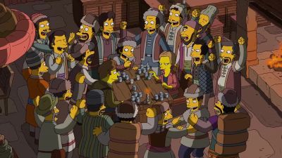 (cheering) - The Simpsons