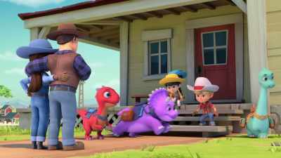(cheering) - Dino Ranch