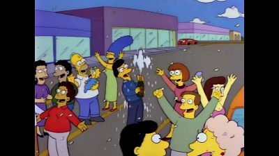 (cheering) - The Simpsons