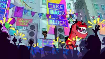 (cheering) - Marvel's Moon Girl and Devil Dinosaur