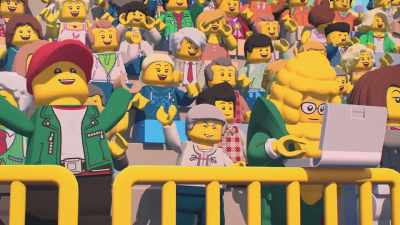 -[cheering]
-[thuds] - LEGO City Adventures